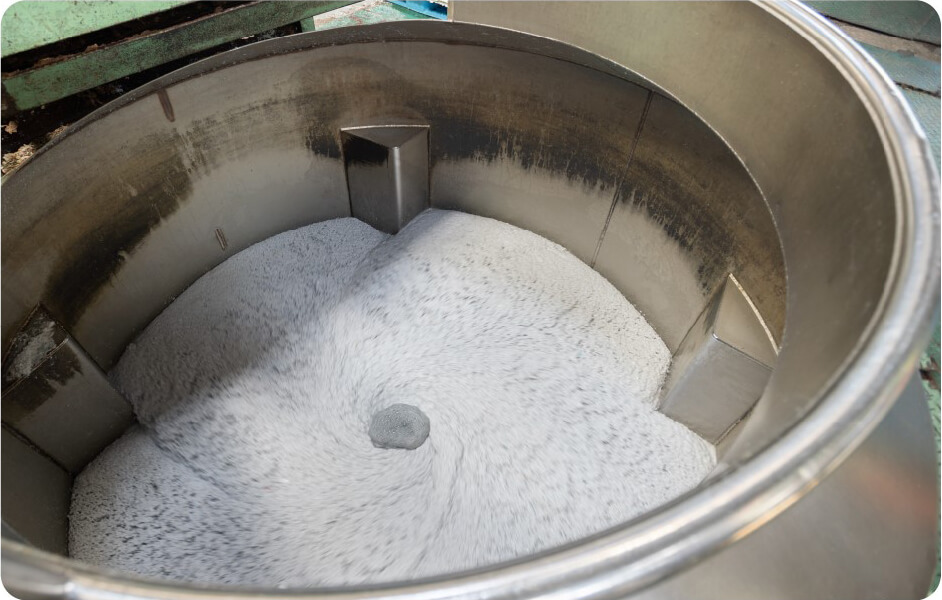 ミキサーに投入