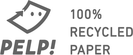 100% RECYCLED PAPER